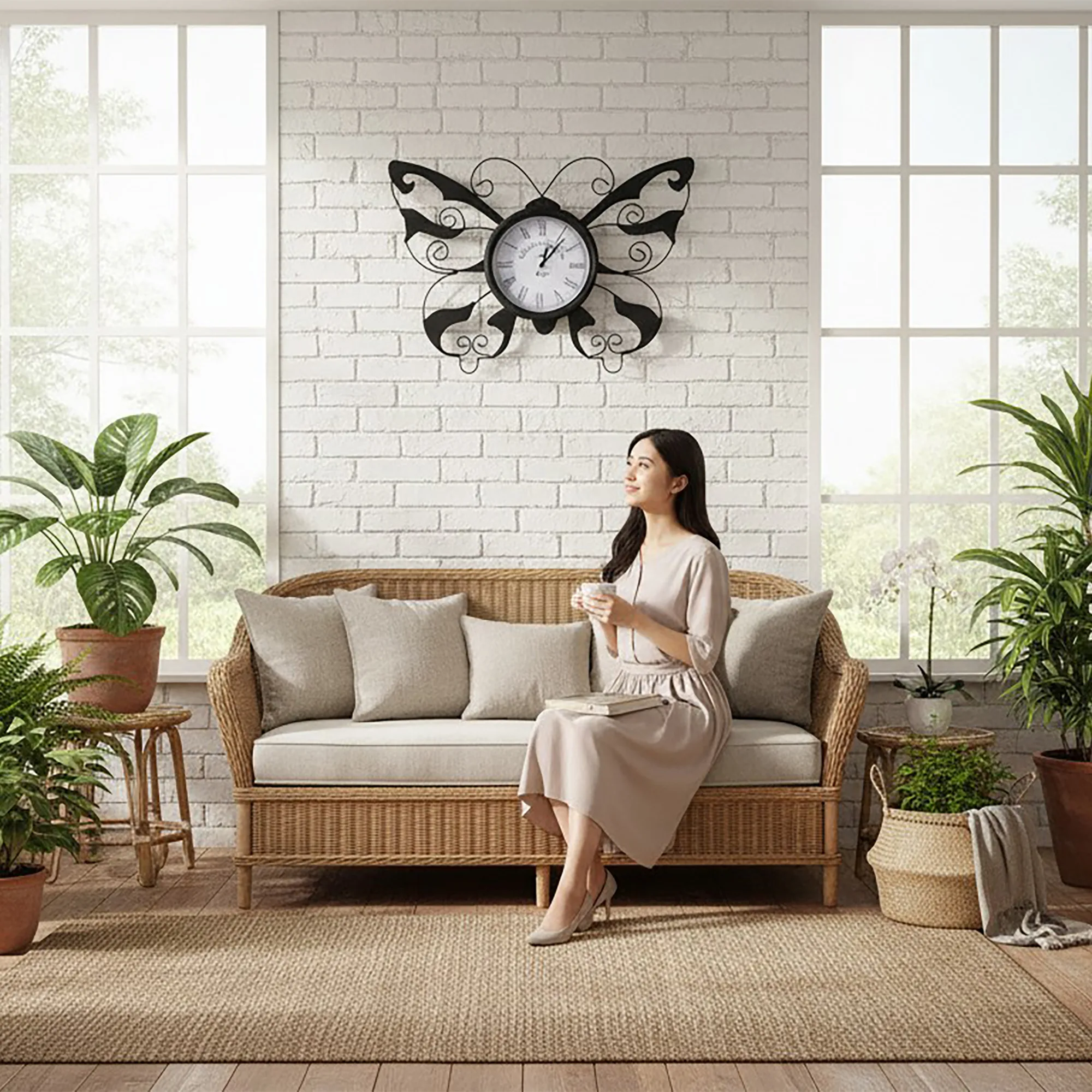 Butterfly Wall Clock
