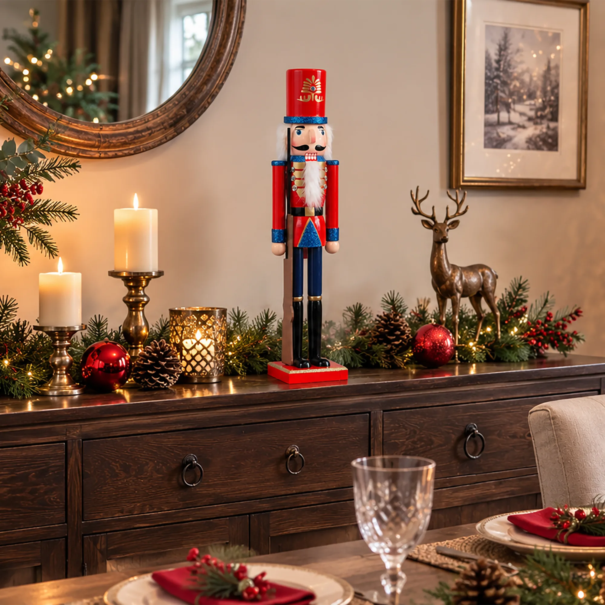 50cm Large Traditional Christmas Nutcracker Figure