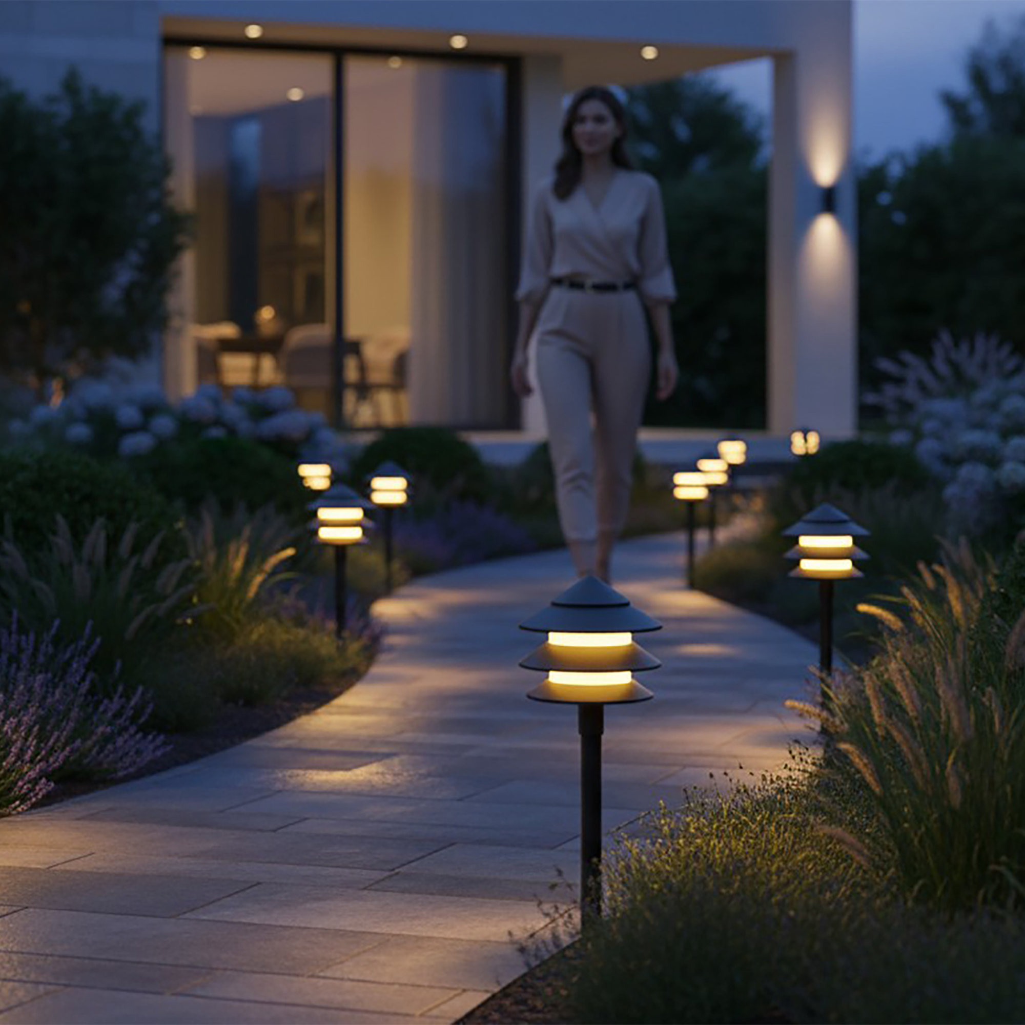 Copper lantern.