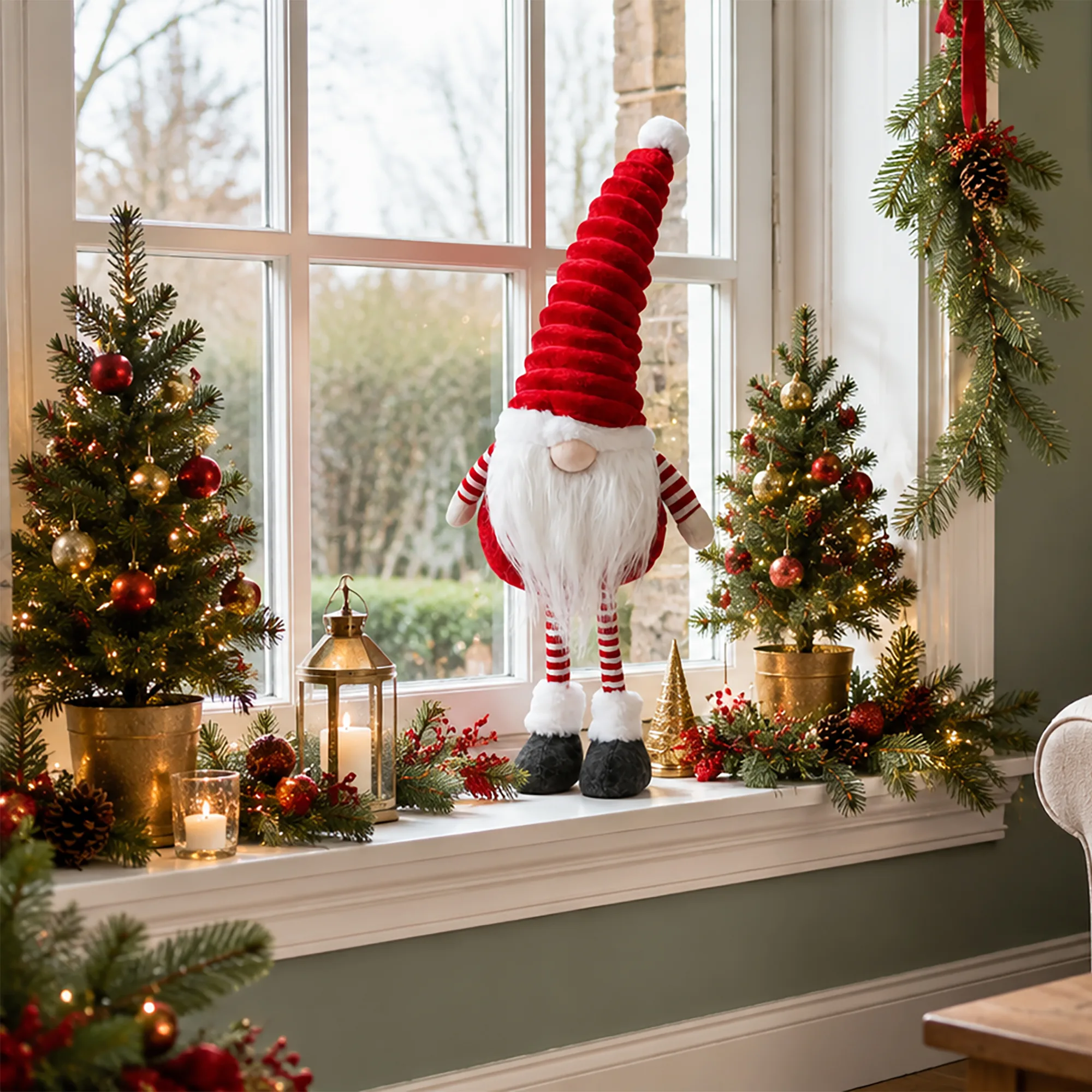 Large Red Groovikert Christmas Gonk Figure – 53cm