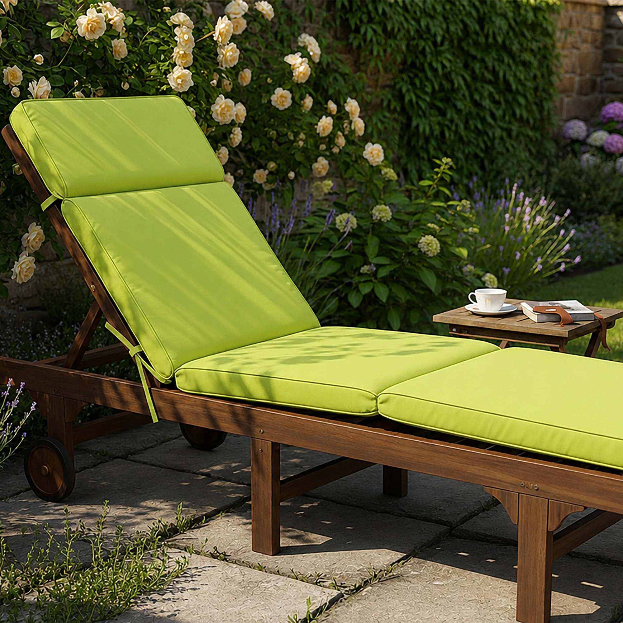 Garden Steamer Chair Cushion Lime Green