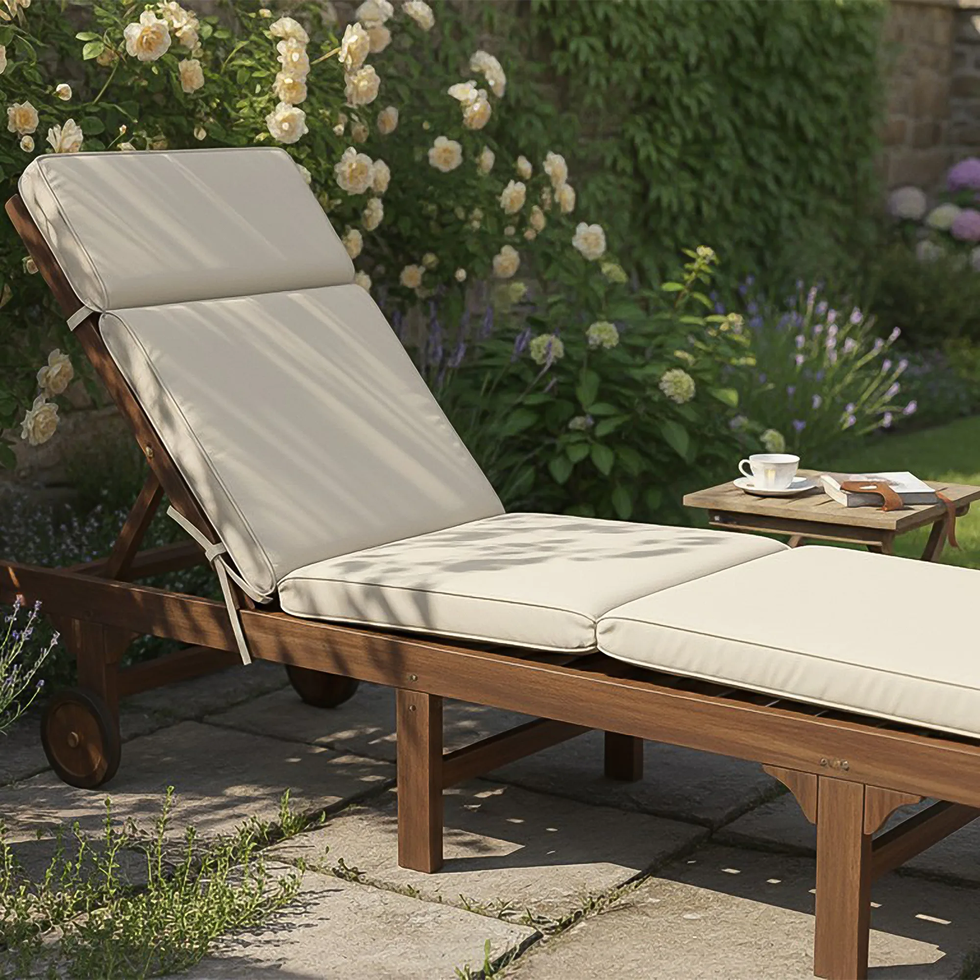 Garden Steamer Chair Cushion Beige
